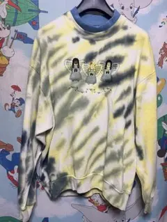 USA古着　タイダイ　スウェット　トレーナー天使モチーフ