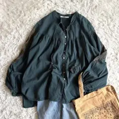 【Johnbull ジョンブル】インディアンコットンギャザーブラウス　フリー