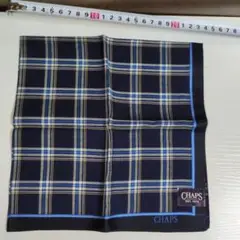 新品タグ付CHAPS チェック柄ハンカチ