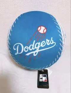 完売品 新品 タグ付き ドジャース ボール 型 ロゴ 4面 クッション 大谷翔平