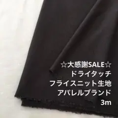 A6X/6942-01◆3m 感謝祭/ポリレーヨン混フライスニット生地/アパレル