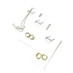 金属アレルギー対応 ピアス ネックレス アクセサリー 3点 SHEIL 新品