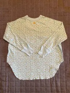 BEAMS BOY 花柄長袖Tシャツ 水色　美品