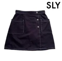 【SLY】黒 デニム ミニスカート【美品】