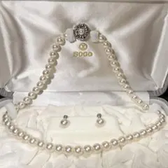 テリ極上✨ あこや パール ネックレス イヤリング セット 7.0-7.5mm