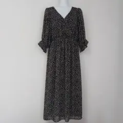 花柄 カシュクール ロングワンピースのサムネイル