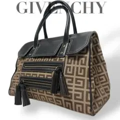 y2k GIVENCHY ジバンシー トートバッグ 4Gロゴ レザー キャンバス