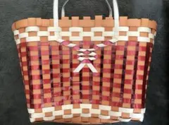 パサールバッグ☆かごバッグ 赤 Sサイズ