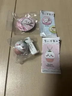 ちいかわ　くら寿司　びっくらポン　フィギュア　缶バッジ　セット