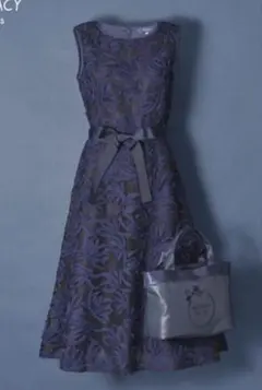 m's gracy webカタログ掲載　コード刺繍ワンピース　美品