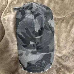 カモフラ柄 キャップ ダメージ加工