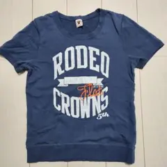 RODEO CROWNS プリントTシャツ M ネイビー