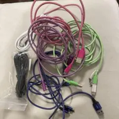 USB、Lightningケーブル 、イーサネットケーブルなど６本セット