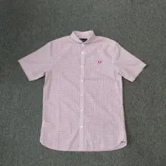 【美品】FRED PERRY 半袖シャツ チェック柄のサムネイル