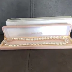 美品 WINK PEARL パールネックレス 専用ケース付き