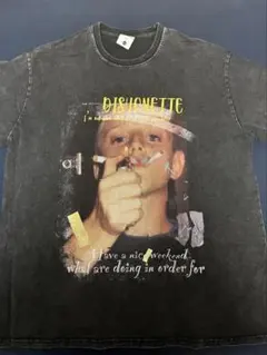 DISHONETTE ブラックtシャツLさいず
