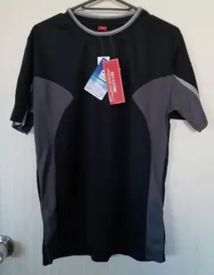 【未使用】メンズ ドライウェア 半袖Tシャツ 黒 メッシュ Mサイズ 吸汗速乾