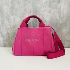 PRADA プラダ カナパ S ハンドバッグ 2WAY フューシャピンクのサムネイル