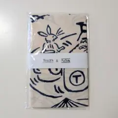 タリーズ×かまわぬ鳥獣戯画手ぬぐい(遊園地)