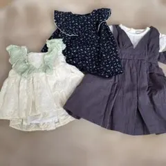 GWお値下げ！ petit main トップス ワンピース　３点　90サイズ