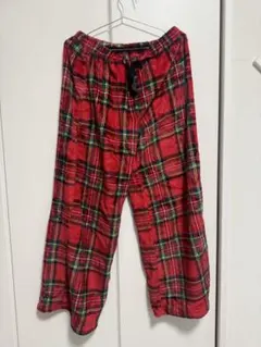 チェックパンツ