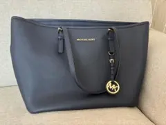 「美品 MICHAEL KORS マイケルコース トートバッグ ネイビー A4可