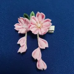桜の髪飾り　No.26　入園式入学式　お花見　つまみ細工