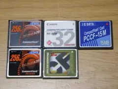 CF（コンパクトフラッシュ）メモリーカード 5枚 読み書き確認済