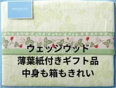 西川ウェッジウッドタオルケットシングルグリーン箱なし