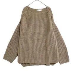 レプシィム　ローゲージ ドロップショルダー ニット　M