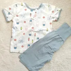 【新品】ミッフィー柄 ベビーパジャマ 腹巻き付 80