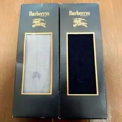 Burberrys ソックス 2足セット グレー ネイビー