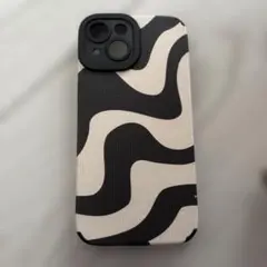波模様 iPhone15ケース