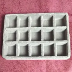 アクセサリーケース 小物入れ 仕切り付き グレー