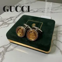 《入手困難》OLD GUCCI ゴールドクレスト カフリンクス カフスボタンのサムネイル