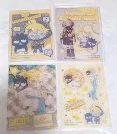 初音ミク　ウエハース　サンリオ　コラボ　ばつ丸　クリアカード　レン　セット