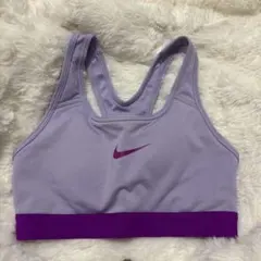 Nike Dri-FIT パープル スポーツブラ ジムウェア トレーニングウェア