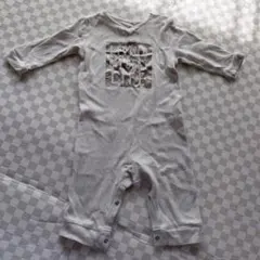 next baby グレー ロンパース