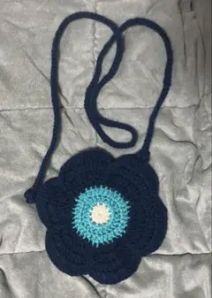 お花のポシェット ハンドメイド 編み物