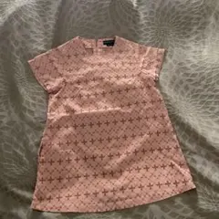 HAKKA KIDS 半袖花柄ワンピース　オシャレ　レトロ　レース