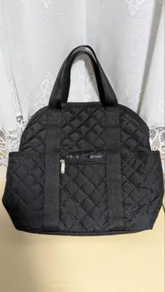 レスポートサック：ブラックキルティング リュック　バックパック