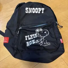 SNOOPY フライングエース バックパック リュック　黒　ブラックのサムネイル