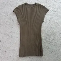 サマーニット フレンチスリーブ ラウンドネックのサムネイル