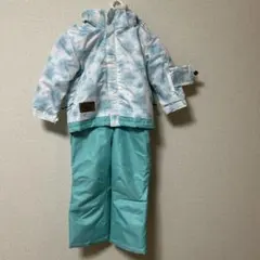 子ども用スキーウェアセット　エメラルドグリーン