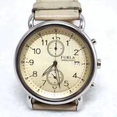 FURLA クロノグラフ 時計 ベージュ
