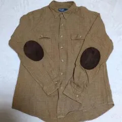 Polo by Ralph Lauren エルボーパッチチェック柄シャツLサイズ
