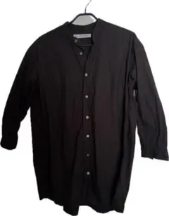 ジャーナルスタンダードラックス　バンドカラーシャツ　ブラック