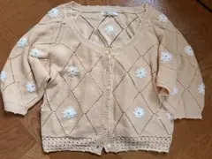 Cheek by archives 花柄刺繍ニットカーディガンのサムネイル