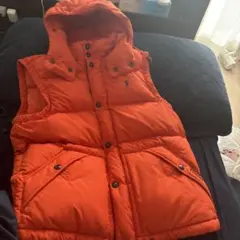 ⭐︎年始セール⭐︎Polo Ralph Lauren ダウンベスト M オレンジ - メルカリ