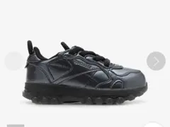 Reebok キッズ スニーカー 黒　メタリック　23センチ